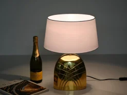 Pamono Large Vintage Italian Brass Table Lamp by Paolo Piva, 1970s