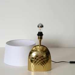 Pamono Large Vintage Italian Brass Table Lamp by Paolo Piva, 1970s