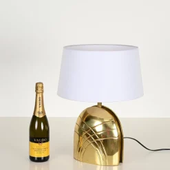 Pamono Large Vintage Italian Brass Table Lamp by Paolo Piva, 1970s