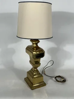 Hot Pamono Large Vintage Italian Solid Brass Table Lamp, 1950s