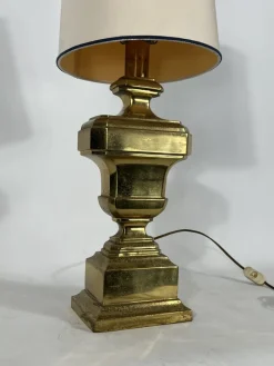 Hot Pamono Large Vintage Italian Solid Brass Table Lamp, 1950s
