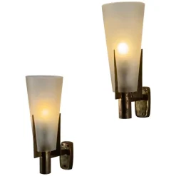 Online Pamono Large Vintage Italian Wall Sconces from Stilnovo, 1950s, Set of 2