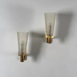 Online Pamono Large Vintage Italian Wall Sconces from Stilnovo, 1950s, Set of 2