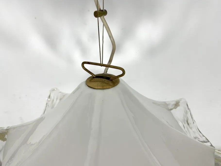New Pamono Large Vintage Murano Glass Ceiling Lamp by La Murrina, 1970s