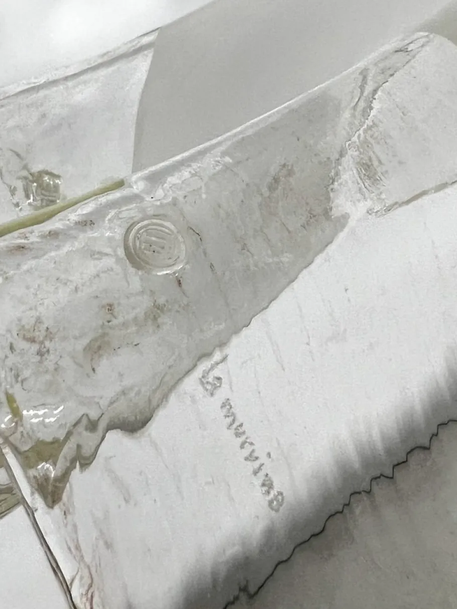 New Pamono Large Vintage Murano Glass Ceiling Lamp by La Murrina, 1970s