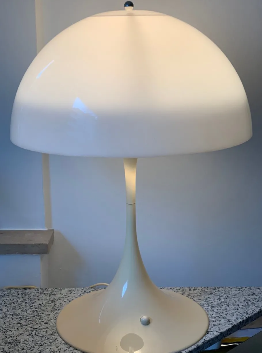 Pamono Large Vintage Panthella Table Lamp by Verner Panton for Louis Poulsen, 1970s