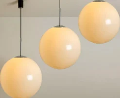 Discount Pamono Large Vintage Plastic Globe Pendant Light from Philips, 1970s