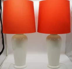 Hot Pamono Large Vintage Porcelain Table Lamps from Ikea, Sweden, 1980s, Set of 2