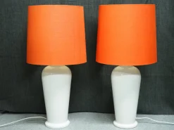 Hot Pamono Large Vintage Porcelain Table Lamps from Ikea, Sweden, 1980s, Set of 2