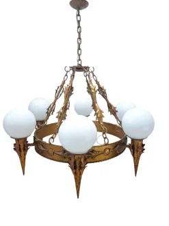 Hot Pamono Large Vintage Regency Lamp, 1950s