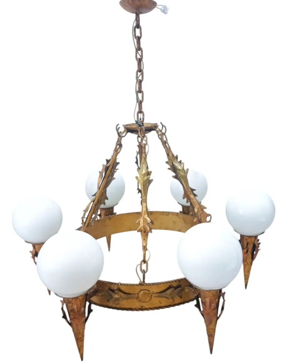 Hot Pamono Large Vintage Regency Lamp, 1950s