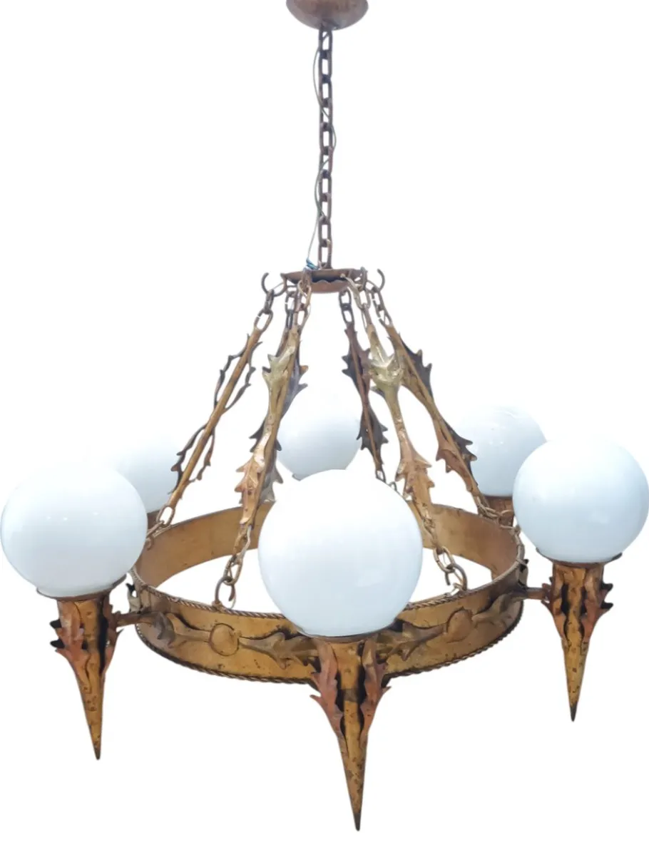 Hot Pamono Large Vintage Regency Lamp, 1950s