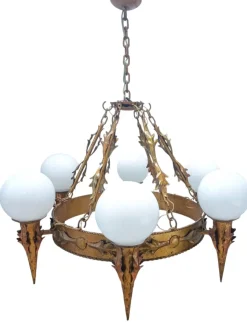 Hot Pamono Large Vintage Regency Lamp, 1950s