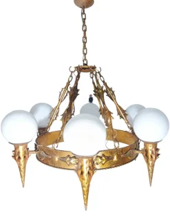 Hot Pamono Large Vintage Regency Lamp, 1950s