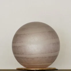 Hot Pamono Large Violet Satin and Corroso Swirl Murano Glass Table Lamp from VeArt, 1980s