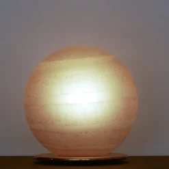 Hot Pamono Large Violet Satin and Corroso Swirl Murano Glass Table Lamp from VeArt, 1980s
