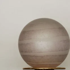 Hot Pamono Large Violet Satin and Corroso Swirl Murano Glass Table Lamp from VeArt, 1980s