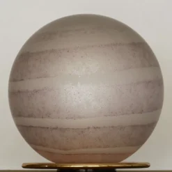 Hot Pamono Large Violet Satin and Corroso Swirl Murano Glass Table Lamp from VeArt, 1980s