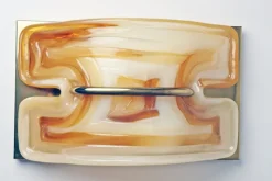 Best Pamono Large Wall Lamp in Crystal & Brass from Cosack, 1970s