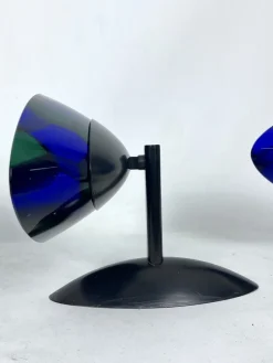 Hot Pamono Large Wall Lamps in Murano Glass and Metal by Ottavio Missoni, Italy, 1980s, Set of 4