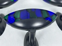 Hot Pamono Large Wall Lamps in Murano Glass and Metal by Ottavio Missoni, Italy, 1980s, Set of 4