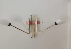 Online Pamono Large Wall Light in the style of Arlus Lunel, 1960s