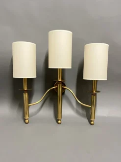 Sale Pamono Large Wall Lights from Maison Roche, 1970s, Set of 3