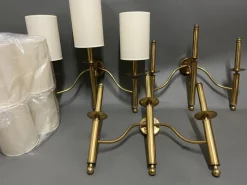 Sale Pamono Large Wall Lights from Maison Roche, 1970s, Set of 3