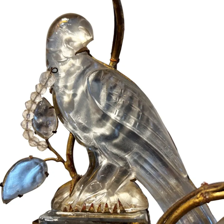 New Pamono Large Wall Sconces with Parrot from Maison Baguès, 1960s, Set of 2