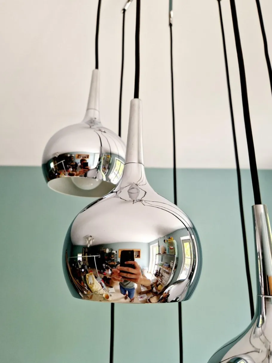 Best Pamono Large Waterfall Chandelier in Chromed Metal by Hans Agne Jakobsson for Hans-Agne Jakobsson AB Markaryd, 1960s