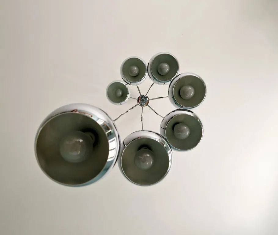 Best Pamono Large Waterfall Chandelier in Chromed Metal by Hans Agne Jakobsson for Hans-Agne Jakobsson AB Markaryd, 1960s