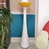 Best Pamono Large White and Yellow Murano Glass Column Lamp, 1960s