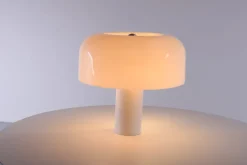 Online Pamono Large White Mushroom Table Lamp by Guzzini, 1970s
