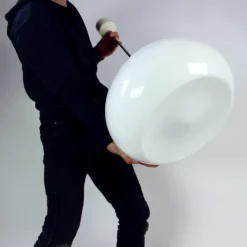 Sale Pamono Large White Opaline Ceiling Lamp, Former Czechoslovakia, 1960s