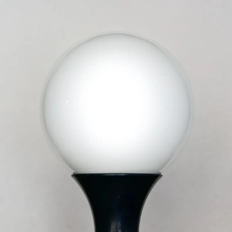 New Pamono Large White Opaline Glass Mushroom Table Lamp from Stilnovo, 1960s