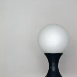 New Pamono Large White Opaline Glass Mushroom Table Lamp from Stilnovo, 1960s