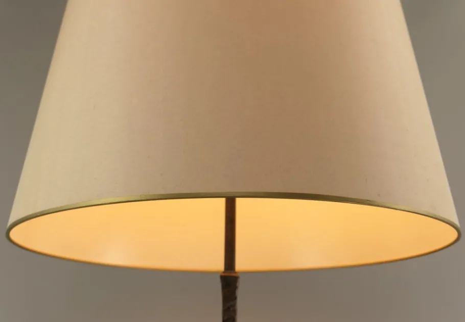 Discount Pamono Large Wrought Iron Floor Lamp, France, 1930s