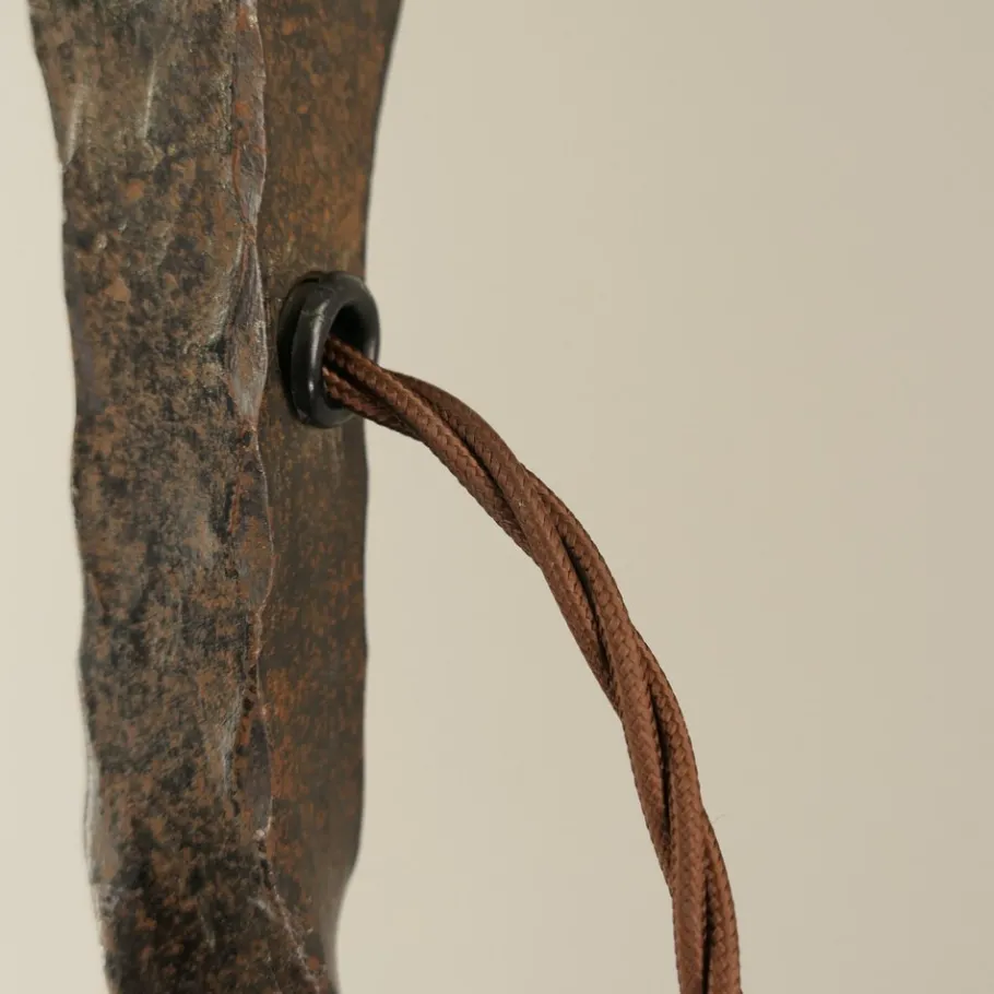 Discount Pamono Large Wrought Iron Floor Lamp, France, 1930s