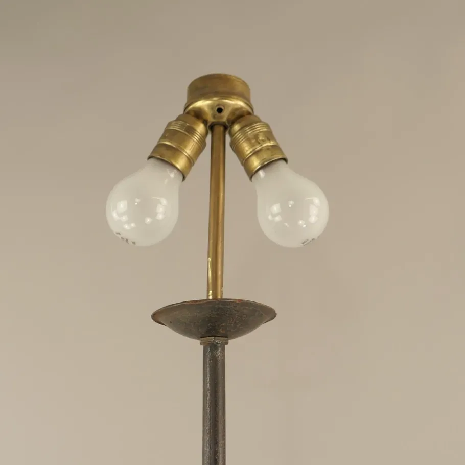 Discount Pamono Large Wrought Iron Floor Lamp, France, 1930s