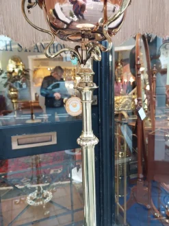 Hot Pamono Late Victorian Art Nouveau Brass Standard Steameroil Floor Lamp