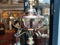 Hot Pamono Late Victorian Art Nouveau Brass Standard Steameroil Floor Lamp