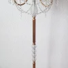 New Pamono Lead Crystal Gilded Three-Arm Floor Lamp