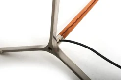 Discount Pamono Leather and Steel Monolith Floor Lamps by Jo Hammerborg for Fog & Mørup, 1960s, Set of 2