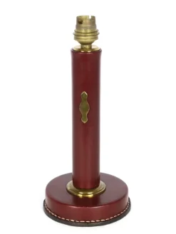 New Pamono Leather Lamp by Jacques Adnet, 1950s