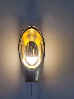 Hot Pamono Lens Wall Lights attributed to Oscar Torlasco for Stilkronen, 1960s, Set of 2