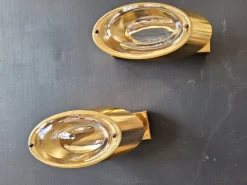 Hot Pamono Lens Wall Lights attributed to Oscar Torlasco for Stilkronen, 1960s, Set of 2