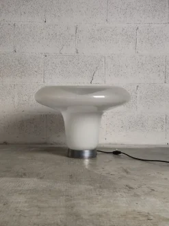 Pamono Lesbo Table Lamp in Blown Glass attributed to Angelo Mangiarotti for Artemide, 1970s