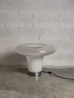 Pamono Lesbo Table Lamp in Blown Glass attributed to Angelo Mangiarotti for Artemide, 1970s