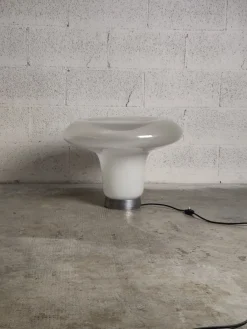 Pamono Lesbo Table Lamp in Blown Glass attributed to Angelo Mangiarotti for Artemide, 1970s