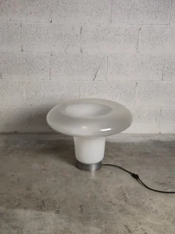 Pamono Lesbo Table Lamp in Blown Glass attributed to Angelo Mangiarotti for Artemide, 1970s